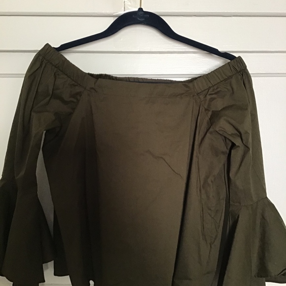 XOXO Juniors' Ruffle-Sleeve Off-The-Shoulder Top - Picture 2 of 4